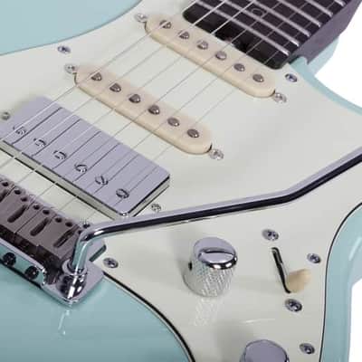 Schecter Nick Johnston Traditional HSS 10th Anniversary Atomic Green image 8