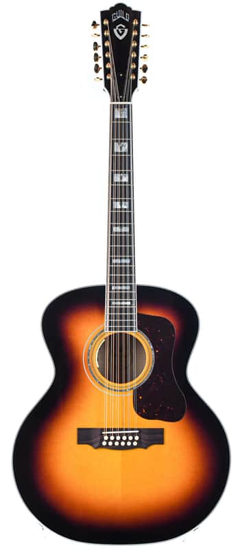 Guild F512E Maple Antique Burst USA image 1