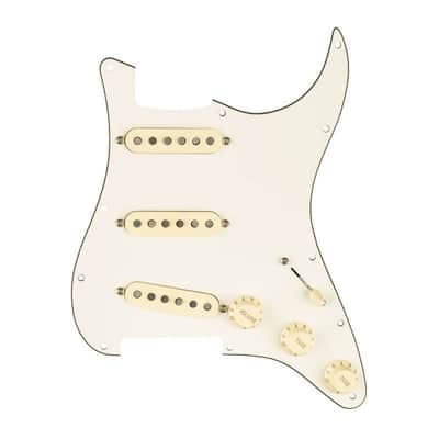Pickguard Parchment Fender® pre-cablé SSS 11H pour Strat®, micros TEXAS SPECIAL image 1