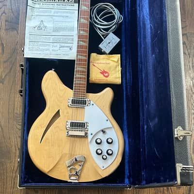 RARE! 1974 Rickenbacker 360/12 - Mapleglo (TIME CAPSULE CLEAN) w/ OHSC image 24