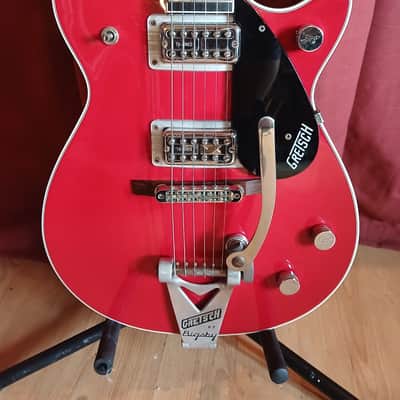 2005 Gretsch G6131T-TVP Power Jet Firebird Red w/ Bigsby + Hard Case – Excellent Condition! Serial JT05117548 image 2