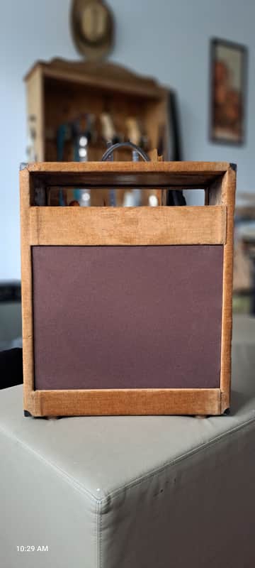 Music Vehicle 80 years old solid pine custom guitar amplifier cabinet image 1