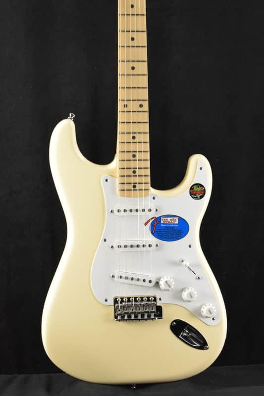 Mint Fender Jimmie Vaughan Tex-Mex Strat Olympic White Maple Fingerboard