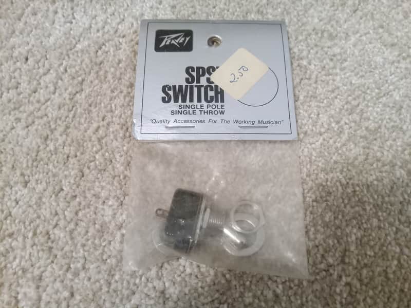 Vintage NOS 1980's Peavey SPST (Single Pole, Single Throw) Switch in Original Packaging! image 1