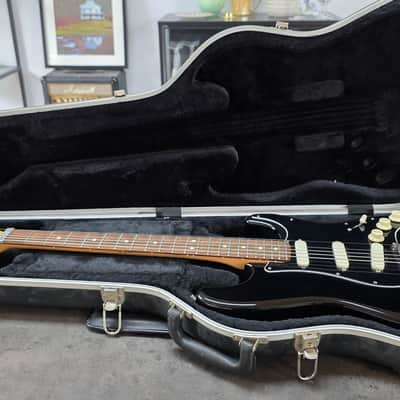 1989 Fender Stratocaster US Plus Black Custom Active Tone Circuit Lace Sensor Pickups Sperzel Locking Tuners American Vintage 80s 90s USA Guitar Deluxe Hard Case 89-1990 image 2