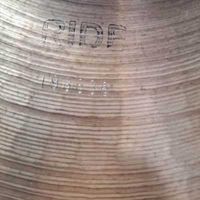 Paiste 2002 black label ride cymbal Early 1970's - Bronze image 3