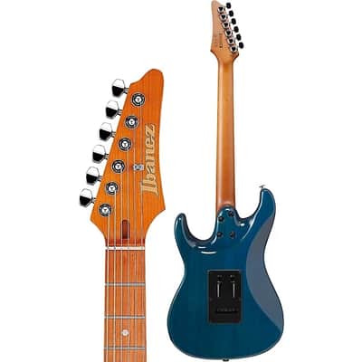 Mint Ibanez AZ22S1 Standard Electric Guitar - Transparent Turquoise Burst image 8