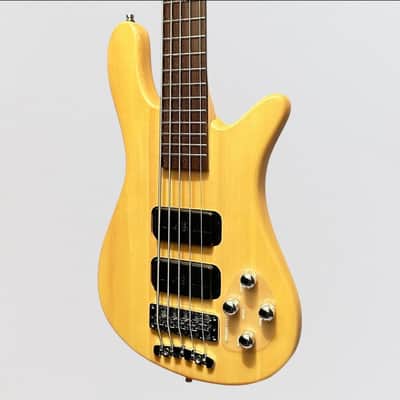 Warwick Rockbass Streamer Standard 5-String Electric Bass Guitar - Natural image 3