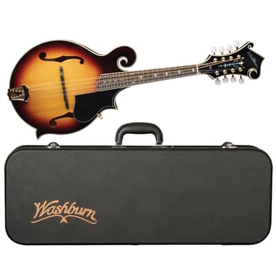 Washburn M3SWK Americana Series Florentine Cutaway Carved Solid Spruce Top Maple Neck F-Style Mandolin w/Hardshell Case image 1