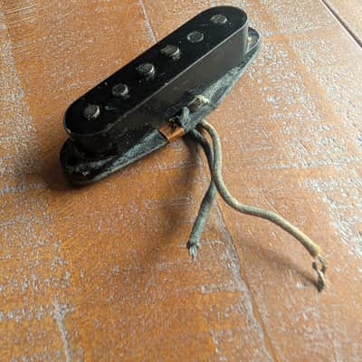 Fender Stratocaster Guitar Pickup Black Bottom Early 1960s 5.72K image 4