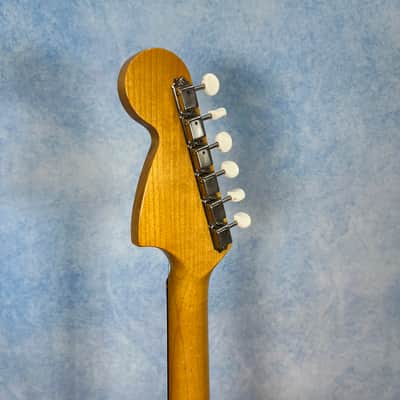 2004 Fender MG-73 Competition Mustang Old Candy Apple Red, CIJ image 12