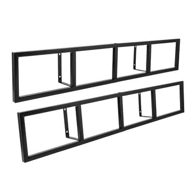 2-Pack Floating Wall CD & Music Media Shelves – Large Metal Racks for Albums, DVDs & Studio Archives image 5