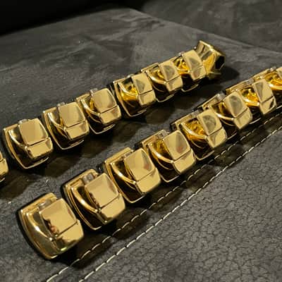 Yamaha Maple custom gold lugs lot of 16 pin down gold lugs image 5