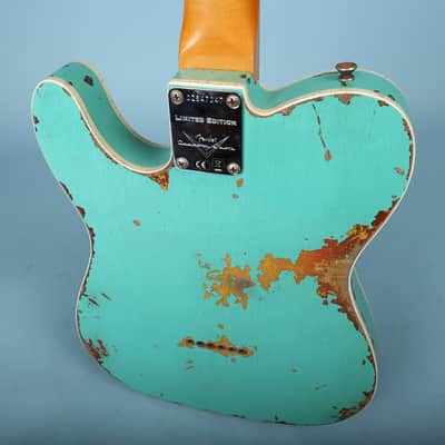 2020 Fender Custom Shop 60 HS Telecaster Custom Heavy Relic Sea Foam Green L.E. image 7