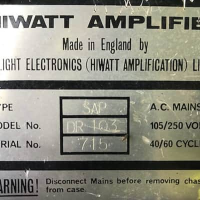Hiwatt CP103 1969-70 Pete Townsend/The Who Owned image 8