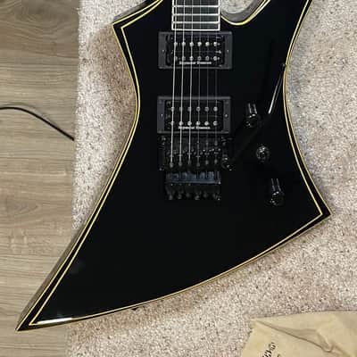Jackson USA SE2 Kelly 2022 SE2 Kelly USA 2022 Black Gloss with Custom Pinstripes image 1