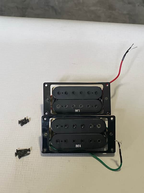2000's Indonesian Ibanez RG120 Series Guitar Infinity 3 & 4 Neck & Bridge Humbucker Pickup Set image 1
