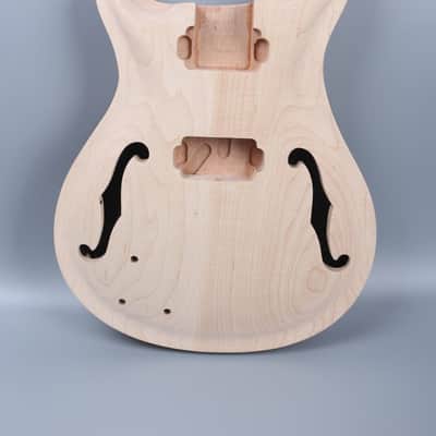 Guitar Neck 22 fret Guitar Body Mahogany Maple Semi Hollow Left hand image 9