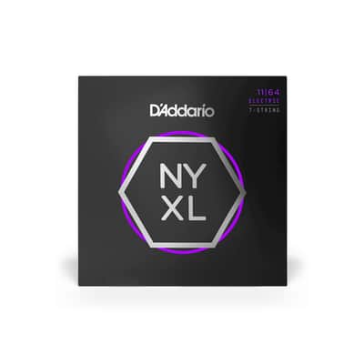 D'Addario NYXL1164 Nickel Wound 7-String Electric Guitar Strings, Medium, 11-64 image 3