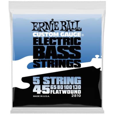 ERNIE BALL 2810 Flatwound 5-String E-Bass Saiten 45-130 image 1