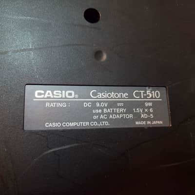 Casio CT-510 Casiotone 49-Key Synthesizer 1980s - Black image 15