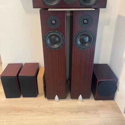 Totem Acoustic Forest Loudspeakers, Mite bookshelf and center channel and Dreamcatcher Subwoofer! image 2