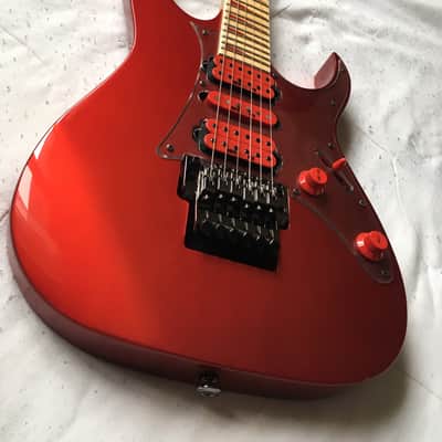 Vintage 1991 Ibanez RG770 DX Candy Apple Red Dimarzio USA Pickups jem RG550 Japan MIJ image 4