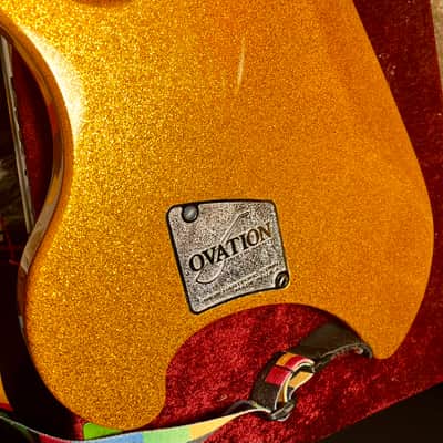 Ovation Breadwinner 1970s - Gold Sparkle Customized Refinished - So Cool image 6