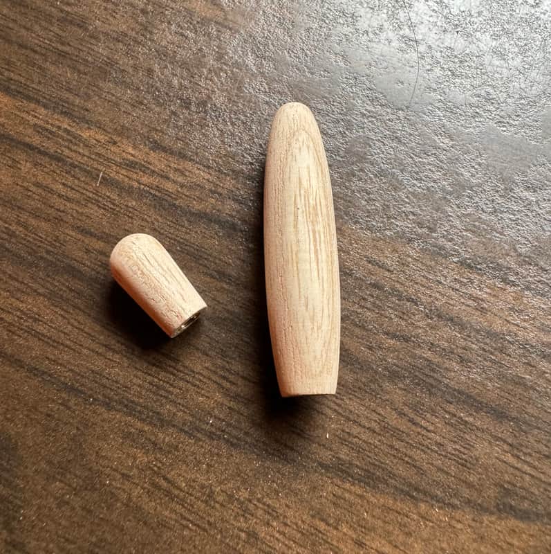 Guilford Swamp Ash Tremolo Arm Tip (3/16”) and 3 way toggle knob combo - USA image 1