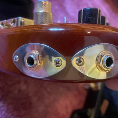 U.S. Masters Guitar Works 5 String Bass Fretless Natural image 10