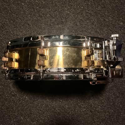 Yamaha SD-493 14x3.5" Brass Piccolo Snare Drum 1987-1996 - Brass image 2