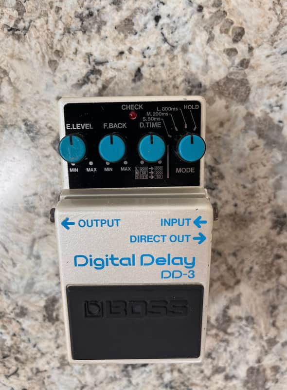 Boss DD-3 Digital Delay 1986 - long chip - MIJ 80s Blue label image 1
