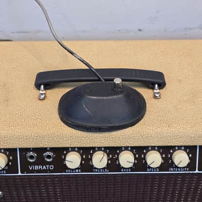 1961 Fender Bandmaster 40-Watt 2-Channel 1x12" Piggyback Guitar Amp - Brown panel image 24