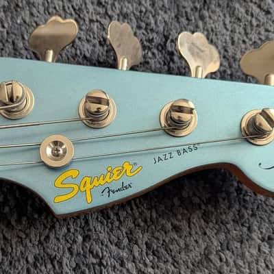 Squier James Johnston Signature Jazz Bass 2012 - 2015 - Lake Placid Blue image 4
