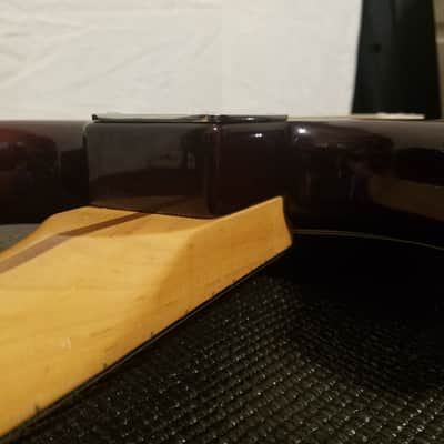 Fender Standard Stratocaster HSS 2006 60th Anniversary Midnight Wine Red Humbucker Maple Neck MIM image 18