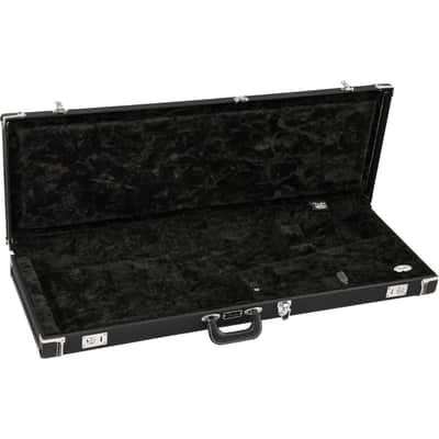 Fender Classic Series Wood Case - Strat/Tele, Left-Hand, Black image 3