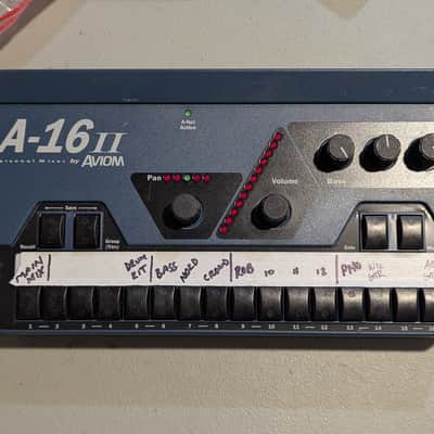 Aviom A-16II Personal Mixer 2010s - Blue image 1
