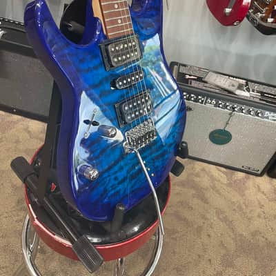 Ibanez GRX70QAL-TBB Gio Left-Handed 2019 - Present - Transparent Blue Burst image 5