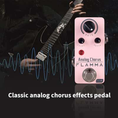 FLAMMA Chorus Pedal, FC14 Analog Chorus Guitar Effects True Bypass Portable Durable Metal Shell image 2