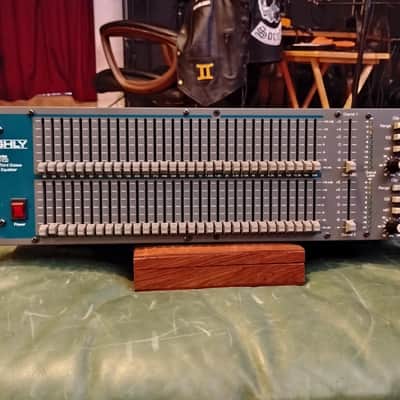 Ashly GQX Series 3102 Stereo Third Octave Graphic Equalizer 2000's - Grey/Green image 1