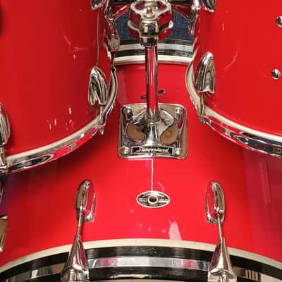 Slingerland 1970s Shell Pack in Gloss Red – 13,14,16 & 22″ image 5