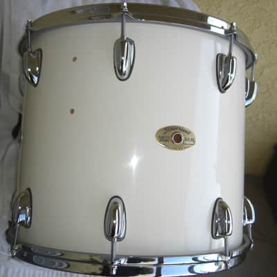 Slingerland HSS Lite 90s era White Lacquer Rack Tom 15X13 Stick Saver Hoops Beautiful NOS Cond! image 4