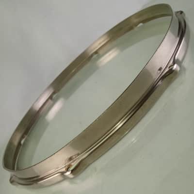Leedy 14"Double-Flange Stick-Chopper Nickel-Brass Snare Drum/Tom Batter Rim/Hoop image 1