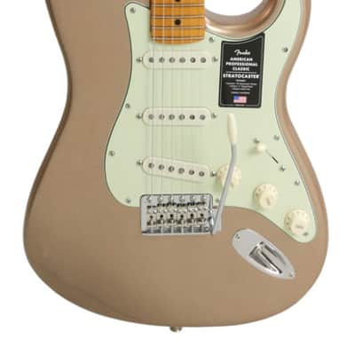 Fender American Professional Classic Stratocaster Faded Firemist Gold image 2