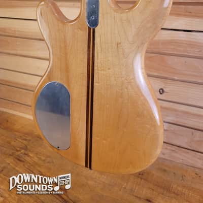 ALUMINUM NECK Early 80s Kramer DMZ-4000 Electric Bass with Kramer Hard Case - Natural, 9lbs 12oz image 14