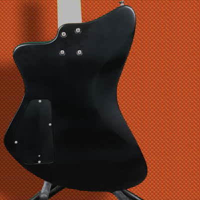 Fernandes Vertigo.  Flat Black.  One humbucker.  Tuned to Drop A.  IT CHUGS! image 7