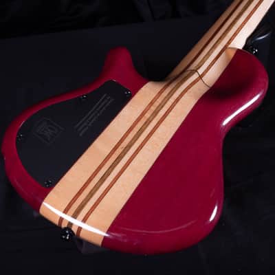 Mayones Cali 4 Bass Purpleheart Body with Buckeye Burl Top Rosewood Board W Case image 9