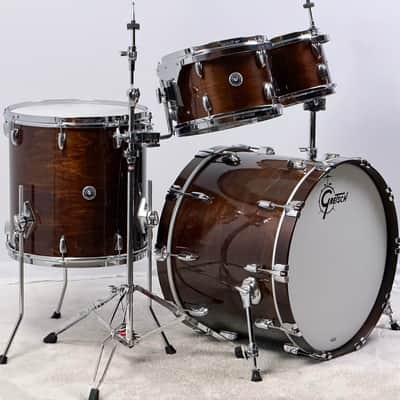 Gretsch 22/10/12/16" Brooklyn Drum Set - Gloss Walnut image 4