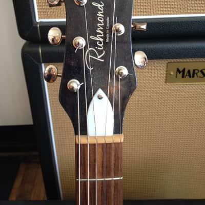 Godin Richmond Belmont Electric Guitar Black Transparent image 2