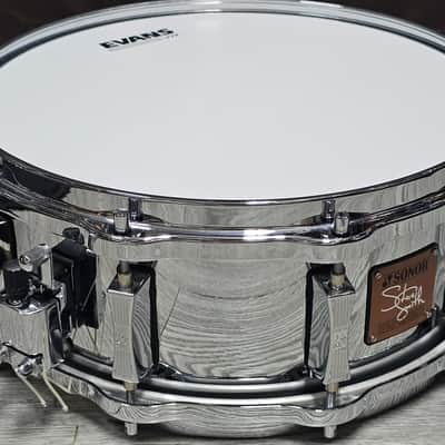 Sonor SSD 1455 STS 14"x 5.5" Steve Smith Signature 14x5.5" Cast Steel Snare With Hella Die Cast Hoops image 10